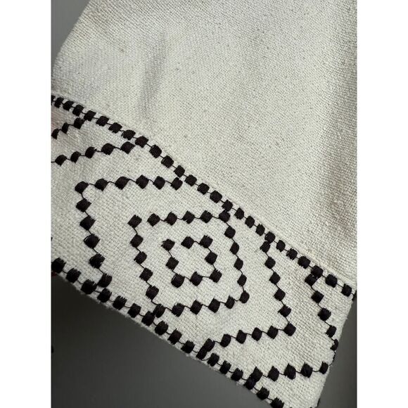 Gypset Silk Embroidered Mini Caftan Dress with Fringe Sz. M - Picture 9 of 9